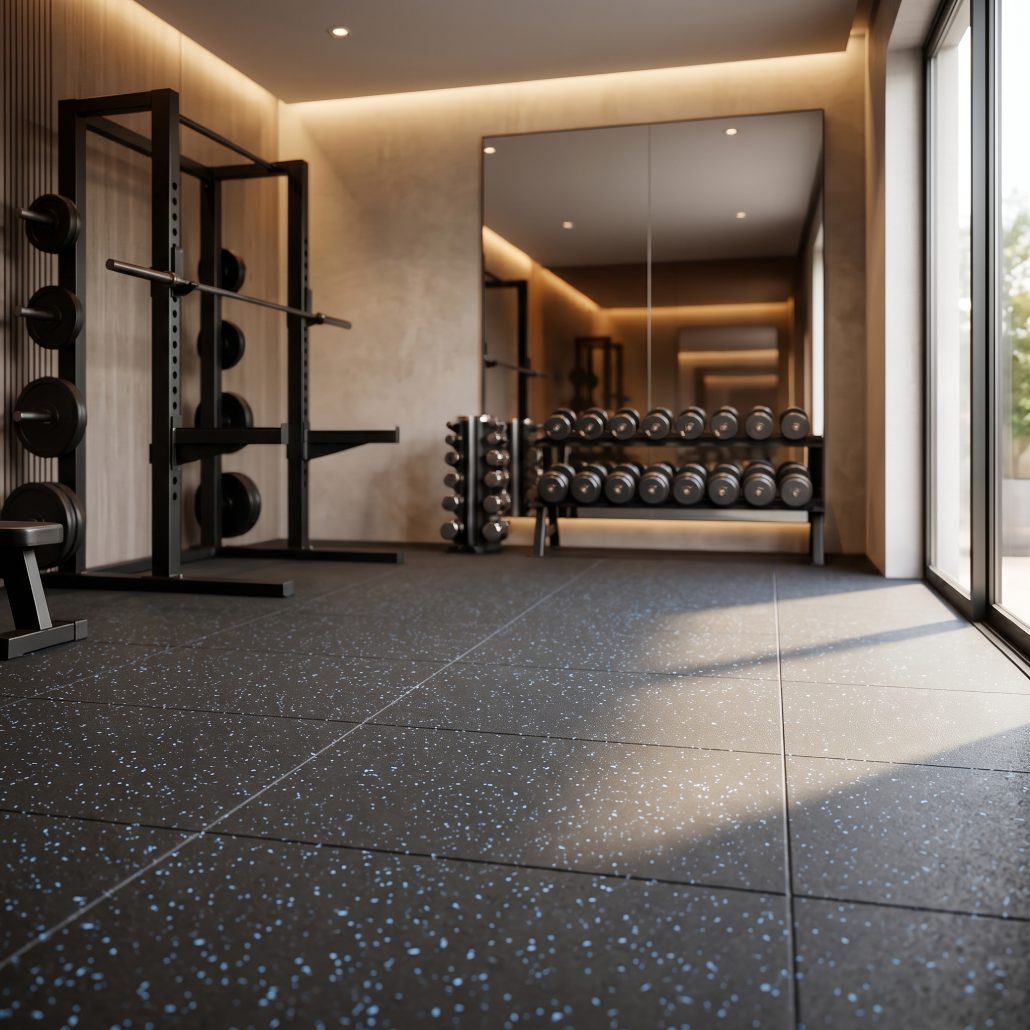 Loseta de caucho GYM ACTIVE AZUL con EDPM 1000X1000 MM - Imagen 6