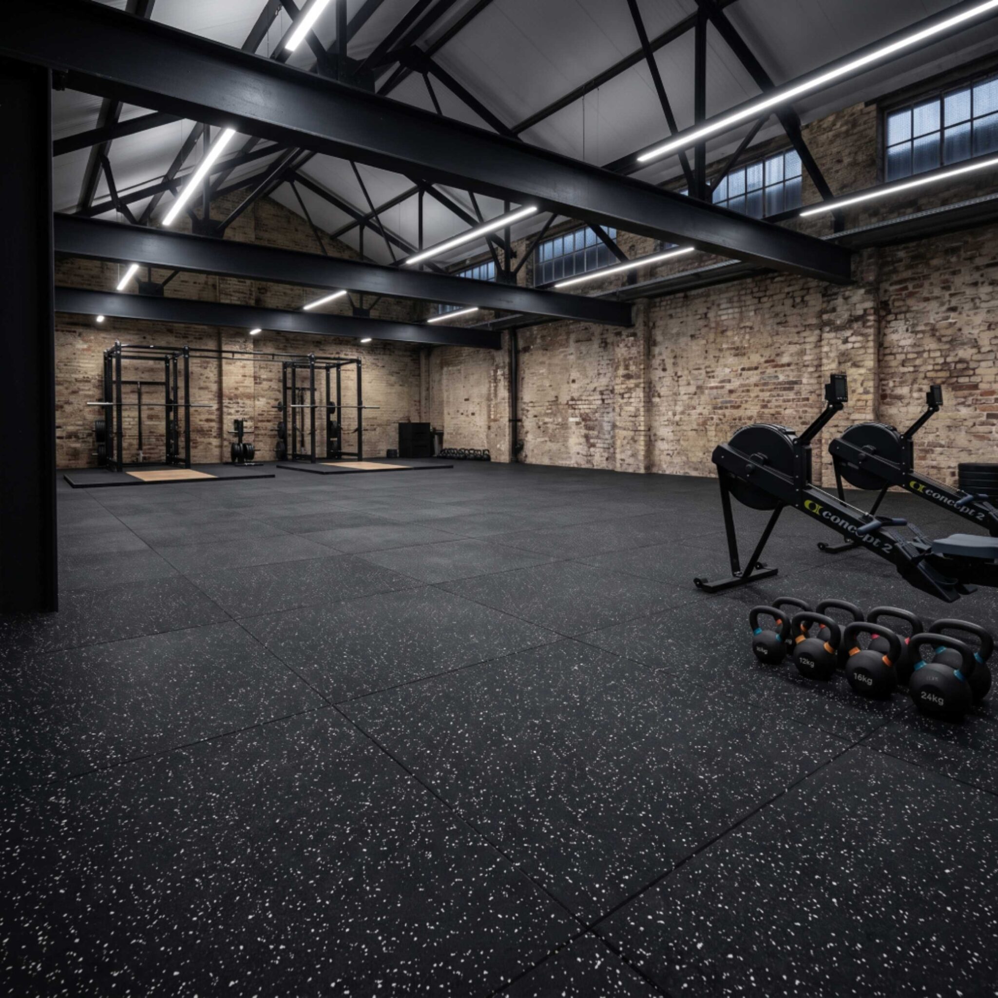 Loseta de caucho GYM ACTIVE GRIS con EDPM 1000X1000 MM - Imagen 6