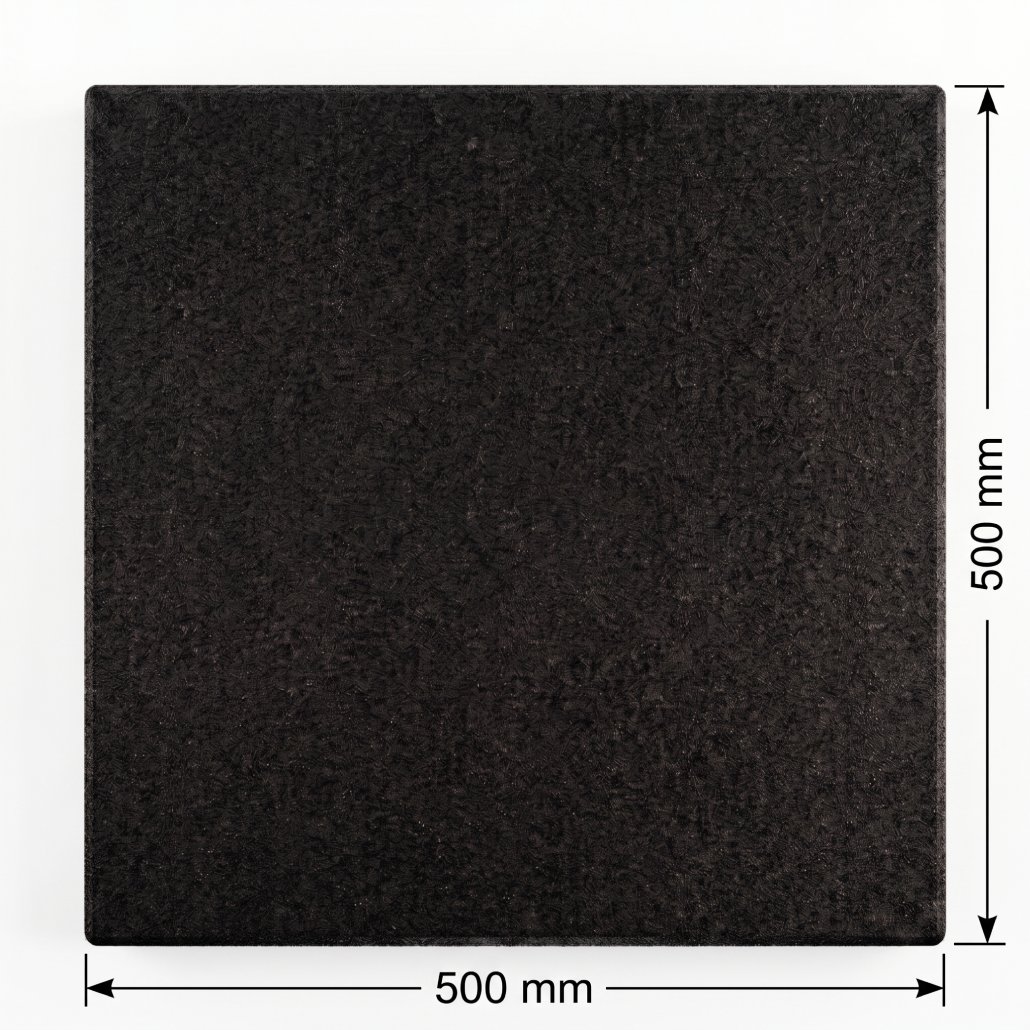 Loseta de Caucho CORE NEGRA 500X500 CM - Imagen 3