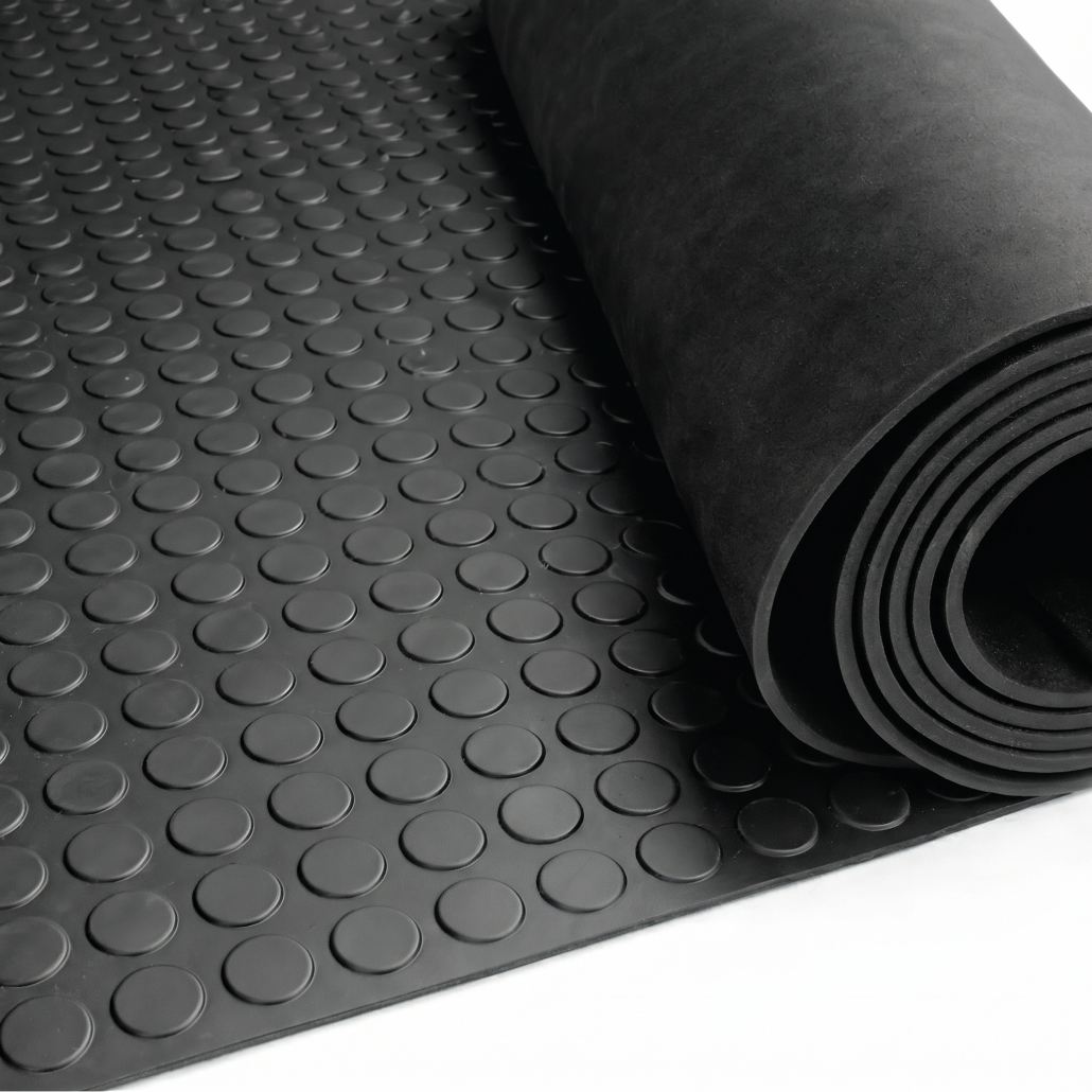 Pavimento CÍRCULO negro 3 mm Lestare Rollos Pequeños